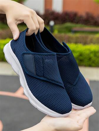 Adjustable Elderly Shoes, Dad Driving Shoes, Spring/Summer Mom Shoes, Hook And Loop Flat Casual Mom Shoes, Soft-Sole Grandma Shoes