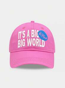 Embroidered Letter Soft Crown Baseball Cap, Lightweight Breathable Adjustable, Suitable For Travel & Daily Wear - A - View 1