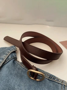 3 Stück/2 Stück/1 Stück nicht perforierter Damengürtel aus PU, Damen Jeans Retro einfacher Freizeitgürtel, geeignet für alle Jahreszeiten, für täglichen Gebrauch und Sommer, Schule geeignet