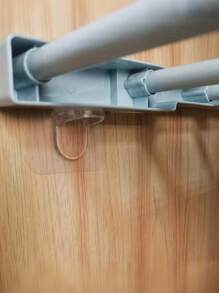 Conjunto de 10/20/30 ganchos adesivos para prateleiras de guarda-roupa, suportes para prateleiras de armário, ganchos de plástico transparente sem furos, adequados para divisórias, estantes de cozinha, guarda-roupas e prateleiras de banheiro. - Multicolorido - Ver 6