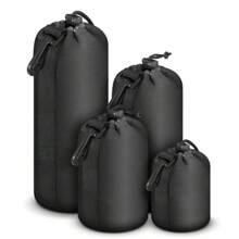 Thick Neoprene Lens Pouch Protective Sleeve Set For DSLR Camera Lens - Sizes: Small, Medium, Large, X-Large