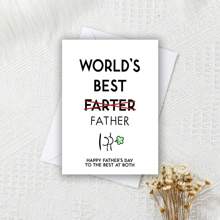 幽默的父亲节问候语、老爸笑话父亲节礼物、父亲节快乐卡片、老公父亲节、老爸卡片、有趣的父亲节礼物 - 多色 - 查看 8