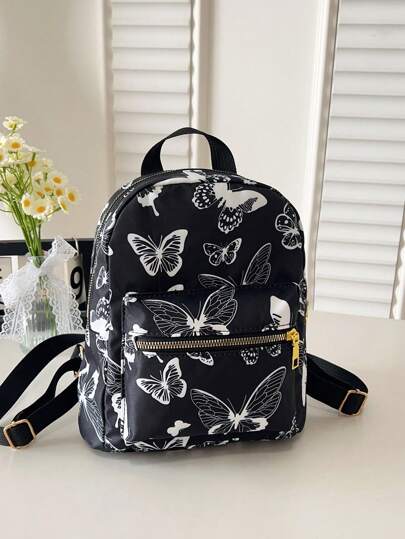 时尚简约小众设计休闲百搭女士迷你背包，适合旅行和运动