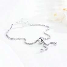 1 件手链、信仰手链、感恩礼物、日常佩戴珠宝、送给她的礼物、独特的珠宝 - 銀色 - 查看 2