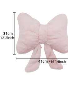 1 pièce coussin nœud rose, coussin pour enfants, surface douce et confortable, convient pour canapé, siège, coussin de voiture, polypropylène, lavage à la main, ne peut pas être nettoyé à sec, décoration d'intérieur
