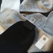 100pcs Clear Plastic Hanging Hooks With Round Holes, Self-Adhesive Foldable Display Tags For Retail Items, Store Merchandise Showcase - Transparent White - View 7