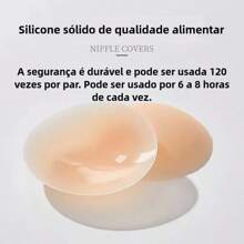 Ultra Seamless Silica Gel Adhesive Bra Kit 2pairs - Coffee Brown - View 5