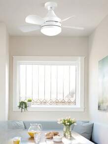 30W Ventilador De Techo Con Luz Led + Mando A Distancia 42 Cm - Blanco - Ver 8