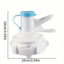 1 pieza Dispensador de agua manual de 3.94 pulgadas con tapa a prueba de polvo, tamaño universal para botellas de agua, cocina, oficina, accesorio para camping
