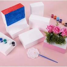 1/2/3/5/6/10pcs, DIY Polystyrene Craft Foam Blocks - Durable Engraving And Floral Arrangement Foam For School Projects And Center Decorations - Art & Handmade Materials