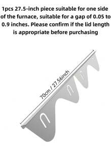 2 Pieces Of 27.5-Inch Stainless Steel Gap Cover, Stainless Steel Groove Cover, Groove Filling Material, Gas Stove Gap Cover, Gas Stove Gap Cover, Groove Cover, Stove Gap Cover, Stove Gap Filling Plate, Stove Gap Cover, Stove Decoration Accessories