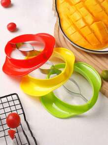 1 件不锈钢芒果去核器，厨房芒果去籽工具，轻松去除果核，不弄脏双手 - 紅色 - 查看 10