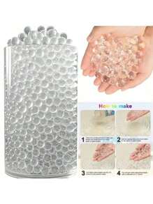 6050pcs Artificial Floating Pearls - Non Porous Plastic Pearls For Vase Filling - Glossy Decorative Pearls For Center Decorations, DIY Weddings, Parties, Birthdays, Anniversaries, Christmas Decorations[Excluding Vase, DIY Required]