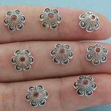 30pcs/50pcs/100pcs Vintage Six-Petal Flower Bead Caps, Jewelry Making Spacer Beads, For DIY Bracelets, Earrings, Necklaces, Craft Making