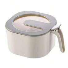 1 pièce Bocal à épices minimaliste à 4 compartiments avec couvercle, boîte à condiments hermétique pour le stockage d'épices, de sel, de sucre et de MSG, convient pour une utilisation quotidienne