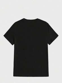 Camisas de hombres Camisa de hombre de arte avanzado con el logotipo de (spray) de las letras del alfabeto de L.A. la mejor camisa Camisa casual con estampado digital Camisa de algodón puro y pesado - Negro - Ver 2