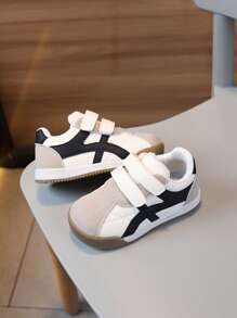 1 双春季婴儿鞋，幼儿女童运动鞋，儿童软底休闲鞋，儿童休闲鞋，婴儿皮鞋 - 米色 - 查看 3