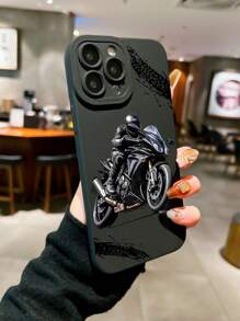 摩托车骑行图案街头时尚手机壳，兼容 16 Pro Max、14、13、12、11 Pro Max、XS Max、X、XR、8、7、6S、Plus、Mini以及Galaxy A13 4G、S21 FE 5G、A15、A21S、A34、A12、A50、S21、A71，防摔手机壳，适合作为生日礼物、送给女朋友、男朋友或自用，防水防震防刮。 - 彩色 - 查看 5