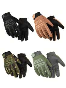 Kids' Cycling Tactical Gloves Boys' Sport Climbing Fishing Gloves Non-Slip Full Finger Gloves Student Special Forces Gloves - Multicolor - View 2