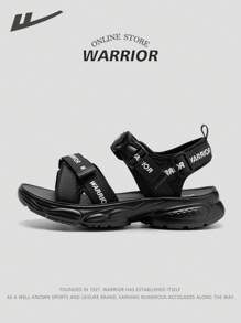 WARRIOR 1 双 2025 新款黑色女式运动凉鞋，武士系列，带钩环带扣，低帮，适合户外、海滩、休闲运动，时尚设计，鞋底柔软轻盈，非常适合夏季穿着