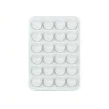 3/1 Stück multifunktionaler quadratischer Silikonzug saugnapf Wasserdichter Handyhalter, 24-Loch starker Haftsilikonzug saugnapf geeignet für verschiedene Einsatzzwecke, zur Befestigung von Handy und zum Schutz vor Herunterfallen, Videovibration, Handy-Selfie-Zubehör