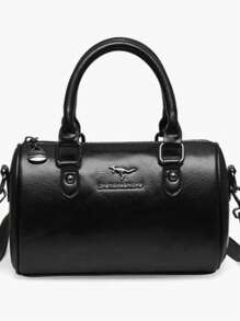 Beautiful Women Shoulder Bag Fashion High Quality Soft Leather Stylish Elegant - 黑色 - 查看 1