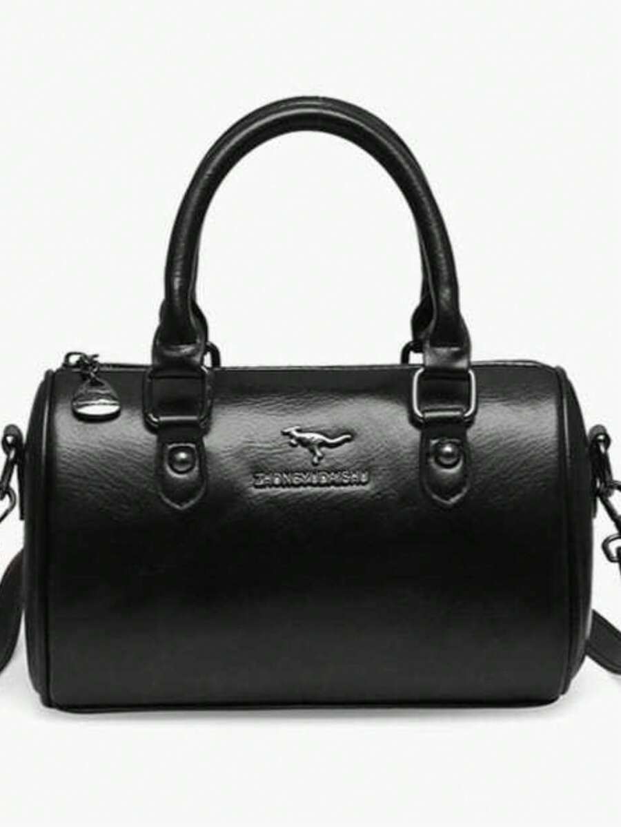 Beautiful Women Shoulder Bag Fashion High Quality Soft Leather Stylish Elegant - 黑色 - 查看 1