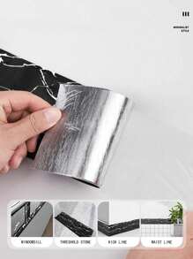 1pc 5 Meters Long Self-Adhesive 3d Three-Dimensional Waistline Ceiling Decorative Strip Wall Stickers Border Waterproof Skirting TV Background Frame Room Decor Home Decor Wall Decor Bathroom Decor Bedroom Decor Room Decoration Stuff Living Room Decor House Decor Home Decor Living Room Wall Art Wall Paper Wallpaper Kitchen Accessories Kitchen Kitchen Items Kitchen Decor Floor Tiles Flooring Floor Tiles Self Adhesive Floor Tiles Peel Stick