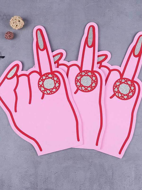 Engagement Ring Foam Finger, Bachelorette Party Props, For Bridal Engagement Carnival Party, Wedding Accessories Photo Props