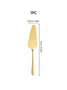 1 pieza/2 piezas Juego de cuchillo y pala dorados de acero inoxidable para pastel, juego de cuchillo y pala para queso, juego de corte de pastel, pala para pizza, cortador de pan, juego de cubiertos, juego de cuchillo y pala para postre, juego de herramientas para hornear apto para pizza, pastel, tarta, pan, ideal para cocina, restaurantes, hoteles, bodas, banquetes de cumpleaños, Navidad, Año Nuevo, Halloween, Día de San Valentín