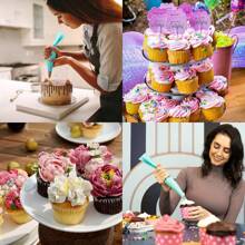 Set de 11 piezas de boquillas de tuberías de acero inoxidable, incluye 8 boquillas de tuberías, 1 bolsa de tuberías reutilizable, 1 acoplador, 1 cepillo de limpieza, para decoración de pasteles, puntas de glaseado, pastelería, magdalenas, decoraciones de bandejas de hornear, utensilios de cocina, herramientas para pasteles, crema, galletas, utensilios de cocina