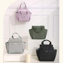 Student Lunch Box Bag Large Capacity Heat Preservation Lunch Bag Office Handheld Aluminum Foil Heat Preservation Bag Outdoor Travel Picnic Heat Preservation Lunch Box Bag Dinner Fresh Preservation Refrigerated Ice Bag - Multicolor - View 11