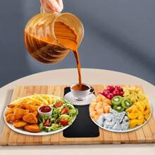 1pc Wooden Sofa Armrest Tray, Solid Wood Material, Designed To Protect Armrest, Foldable Coffee/Tea Cup Holder, Suitable For Living Room Sofa, TV Tray, Shelf Lining, Car, Travel, Holiday, Decor, Dorm, Back To School, Party Favor, Home & Living, Home Decor, Decor Trays & Bowls