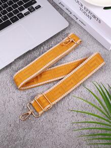 1pc Versatile Adjustable Shoulder Strap Maze Pattern Minimalist Shoulder Bag Accessory, Travel Replacement