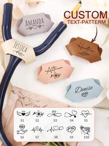 Grawerowana zawieszka do stetoskopu, skórzana zawieszka do stetoskopu, spersonalizowany brelok do stetoskopu, identyfikator stetoskopu, akcesoria pielęgniarskie, prezenty dla lekarza, uroczy, uroczy, zabawny, kawaii, Y2K, unisex, swobodny, niestandardowy, spersonalizowany, dostosowany, idealny prezent dla niej, dla chłopaka, dziewczyny, rodziny, przyjaciół, młodzieży, na rocznice, na Walentynki, na Dzień Matki, na urodziny, na Dzień Młodzieży, na Dzień Ojca, na ukończenie szkoły, na ślub, na parapetówkę, spersonalizowane breloki i akcesoria, strój vintage, dodatki odzieżowe, edycja na Halloween, praktyczny szyk