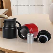 1pc Household Ceramic Vacuum-Sealed Tea Pot, Large Capacity For Old White Tea, Mandarin Peel, Pu'er Infusion