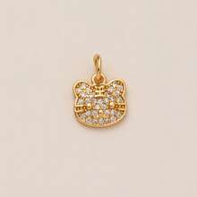 1Pc 18K Gold Plated Cute Charm Pendants For DIY Jewelry, Cherry, Lemon, Moon, Sun, Bow, Zirconia Crystal, Y2K Aesthetic Necklace Accessories