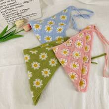 Blume Muster Boho Stil Kopftuch, geeignet für Urlaubsmode, Haaraccessoires Kopfband Herbst Winter Stirnbänder für Frauen Haarband