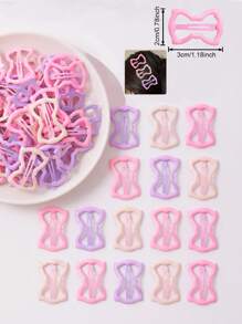 100 piezas/50 piezas/20 piezas/10 piezas/4 piezas Clips de pelo metálicos con estilo de niña linda, clips de pelo de colores clásicos de moda con efecto dopamina, adecuados para la vida diaria, flequillo, moño, decoración de estilo, hermosos clips de pelo de regalo para niña, para todas las temporadas, color aleatorio.