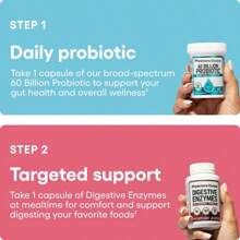Hack Your Tummy Bundle: Digestive Enzymes & 60 Billion Probiotic - Digestion, Immune & Bloating Support For Men & Women - Tiêu chuẩn - Xem 4