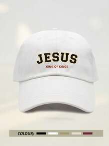 1pc Women's Adjustable Multi-Color Letter "JESUS" Printed Baseball Cap, Outdoor Sun Protection Hat, Casual Sports Cap, Dad Hat, Suitable For Outdoor, Commuting, Sports, Travel And Streetwear, Breathable And Fashionable - Multicolor - View 13