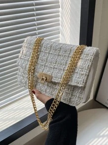 Fashionable Women Flap Chain Shoulder Bag