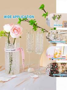 100,000pcs 7-8mm Gel Balls, Absorbent Water Beads Suitable For Vase Fillers, Christmas Decor, Wedding Center Pieces, Birthday Decoration, Floating Candles, Planting, Floral Displays, Gifts