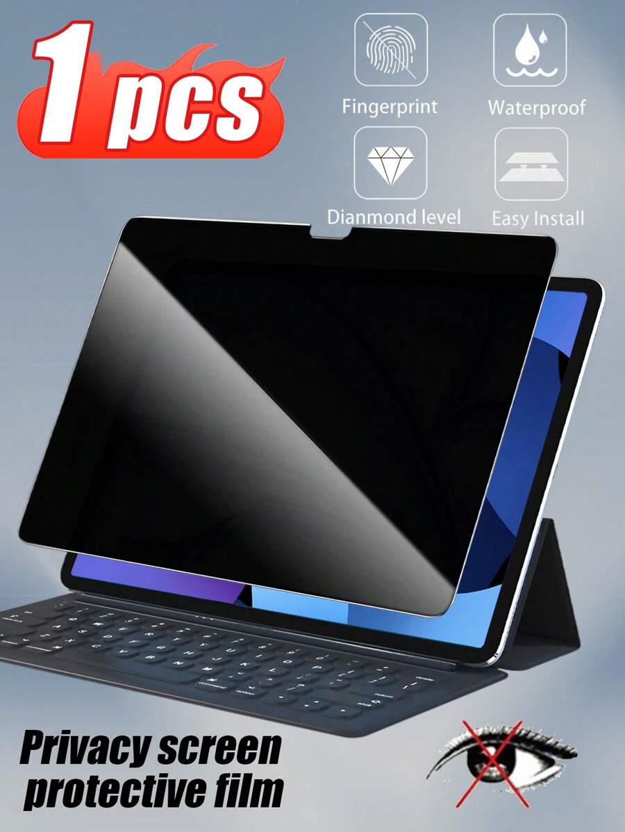1pc Anti-Spy Screen Protector Film, Compatible With IPad 9th Gen (10.2-Inch)/IPad 10th Gen (10.9-Inch) 2022/IPad Air (11-Inch) 2024/IPad Air (13-Inch) 2024/IPad Pro (11-Inch) 2024/IPad Pro (13-Inch) 2024, IPad Air 13 2025(M3), IPad Air 11 2025(M3), IPad 2025(IPad A16) And Other Tablet Models. Kindly Purchase Based On Your Specific Tablet Model Gift For Birthday, Family, Friends Pad Screen Protector, Pad Accessories