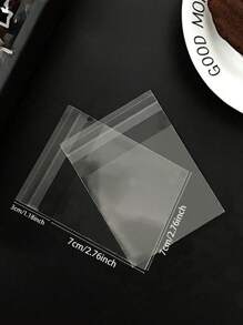 100pcs Clear Self-Adhesive Gift Bag - Clear - View 11