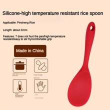 Juego de 5 piezas de utensilios de cocina de silicona resistente - Espátula, cuchara ranurada y cazo para sartenes antiadherentes | Resistentes al calor, herramientas de cocina con mangos ergonómicos (freír, hornear, acampar)