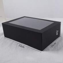 Zestaw 6 widocznych składanych pudełek prezentowych na wesela, Boże Narodzenie, Nowy Rok, festiwale, imprezy, pamiątki, pudełka do pakowania prezentów, wiele kolorów do wyboru, cukierki do pieczenia, ciastka, pączki, widoczne pudełka na ciasteczka, pudełka na cukierki, Boże Narodzenie