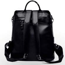 Women's Backpack Bag Anti-Theft Travel Work College Youth Luxury Fashion - Màu xanh lam - Xem 7