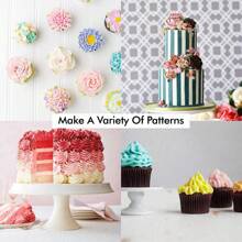 Set de 11 piezas de boquillas de tuberías de acero inoxidable, incluye 8 boquillas de tuberías, 1 bolsa de tuberías reutilizable, 1 acoplador, 1 cepillo de limpieza, para decoración de pasteles, puntas de glaseado, pastelería, magdalenas, decoraciones de bandejas de hornear, utensilios de cocina, herramientas para pasteles, crema, galletas, utensilios de cocina