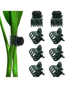 10/20/30/50 piezas Clips para plantas de jardín, clips de fijación para invernadero de verduras para orquídeas, clips de fijación de plantas de plástico para plantas, flores y enredaderas